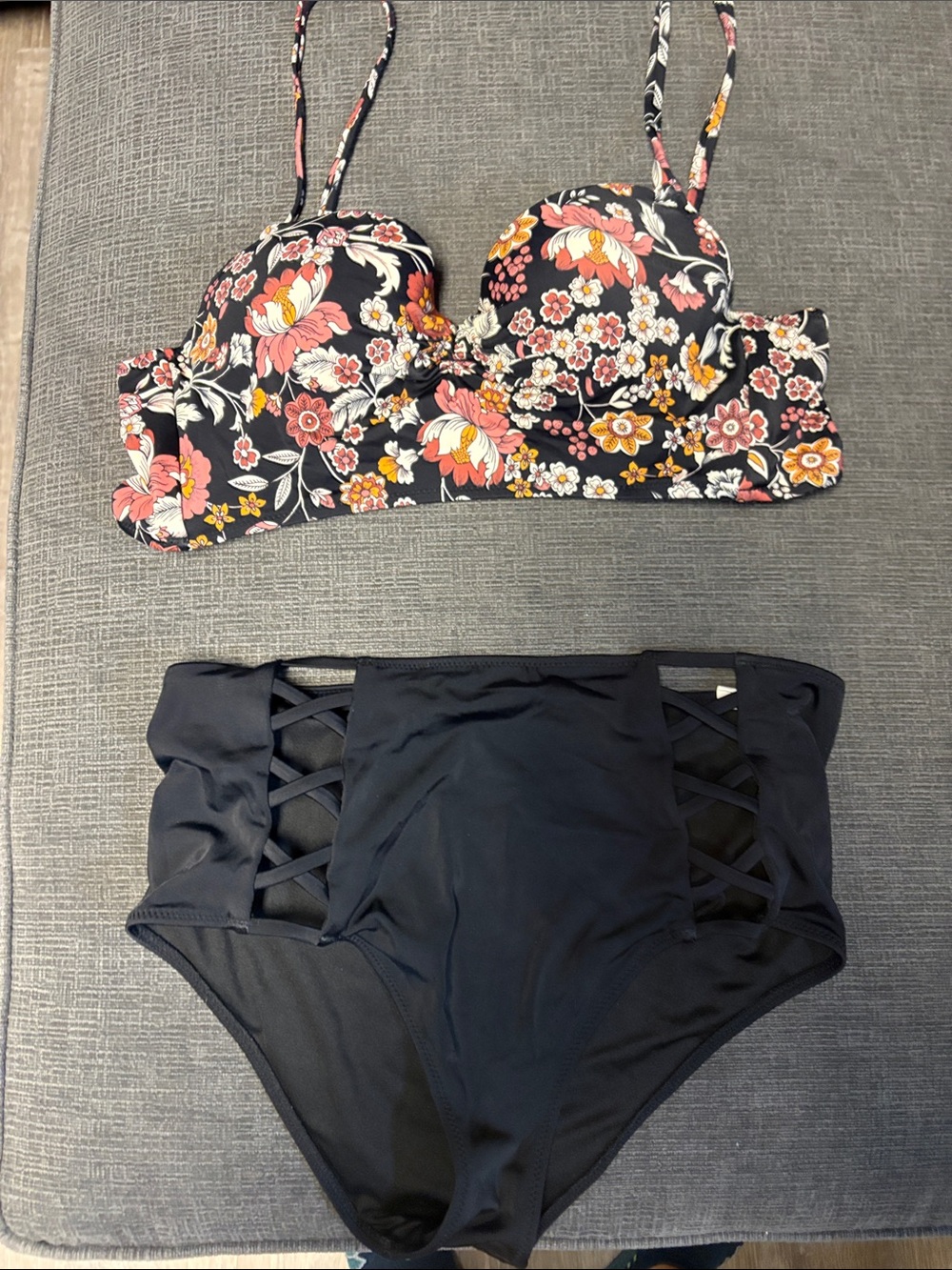 Shade & Shore Black Swim Top with Subtle Logo